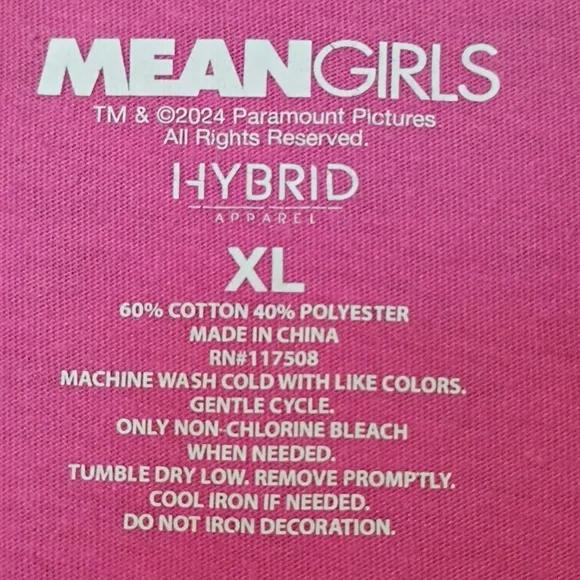 Women's Tee's Short, Graffic Tee, From Movie "Mean Girls" Paramount Pictures - Picture 2 of 3